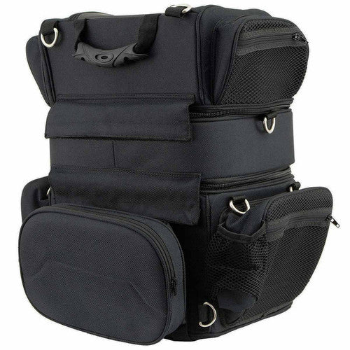 Textile Triple Barrel Sissy Bar Rack Bag